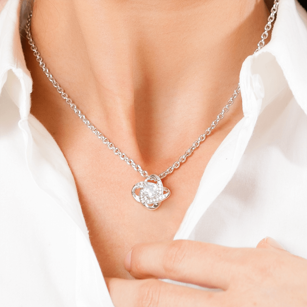 Infinite Bond: Love Knot Necklace