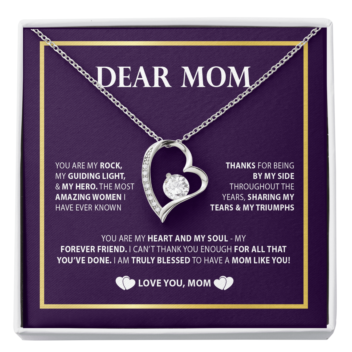 Forever Love Gratitude Necklace: A Tribute to Mom