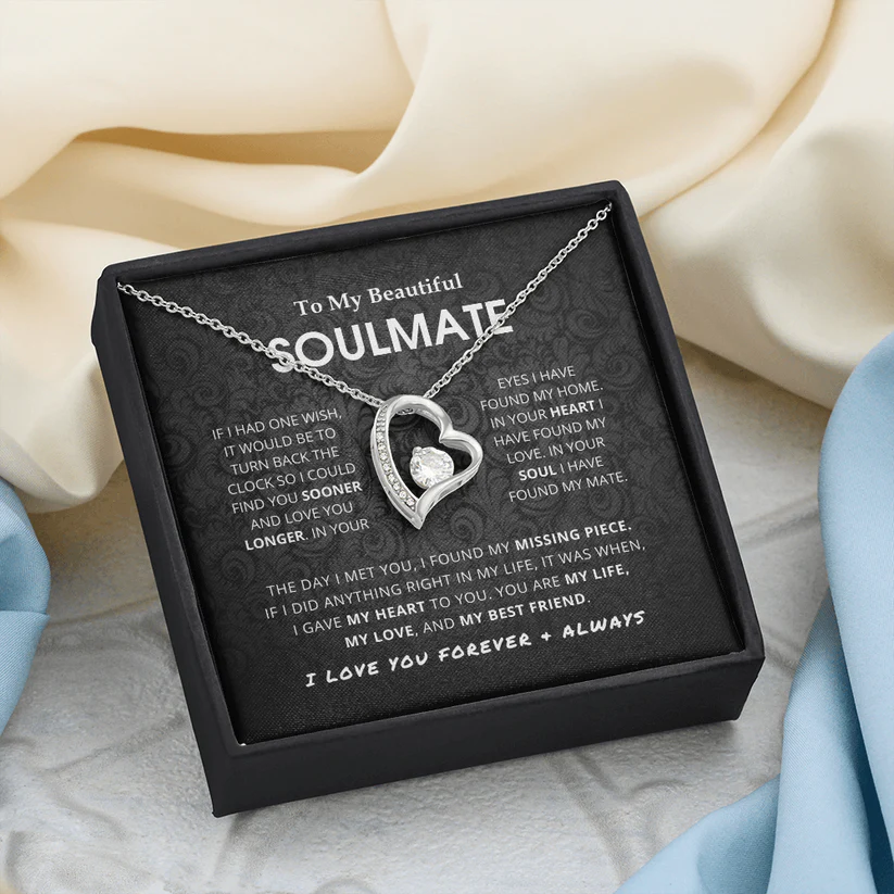 Beautiful Soulmate - Forever Love Pendant Necklace Gift Set