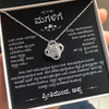 To My Beautiful Daughter - Love Knot Necklace Gift - Kannada