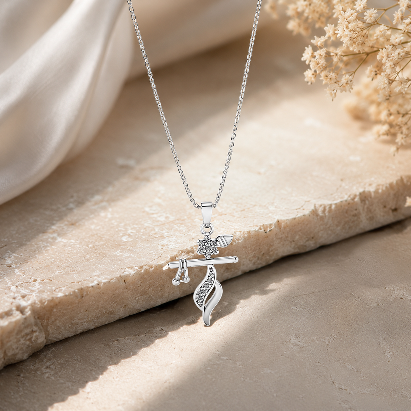 To My Beloved Daughter - Krishna Blessing Necklace - Marathi