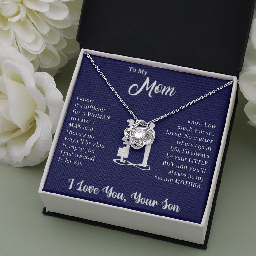 To My Loved Mother – Love Knot Necklace