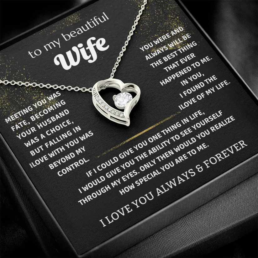 To My Wife - My Endless Love Necklace Gift